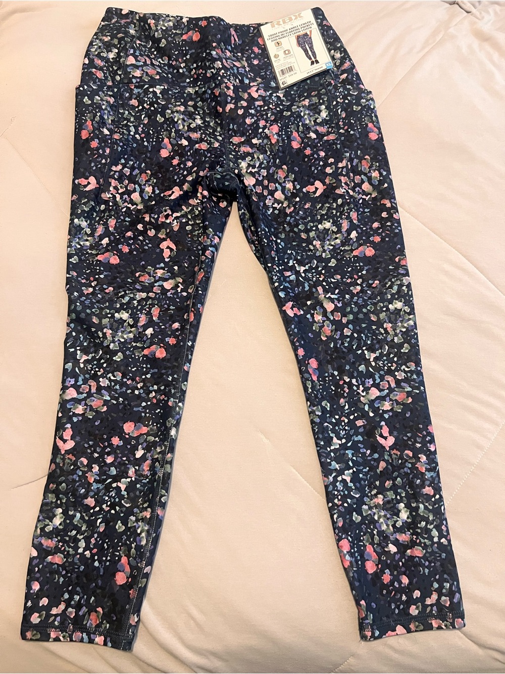 Floral Print Navy Leggings